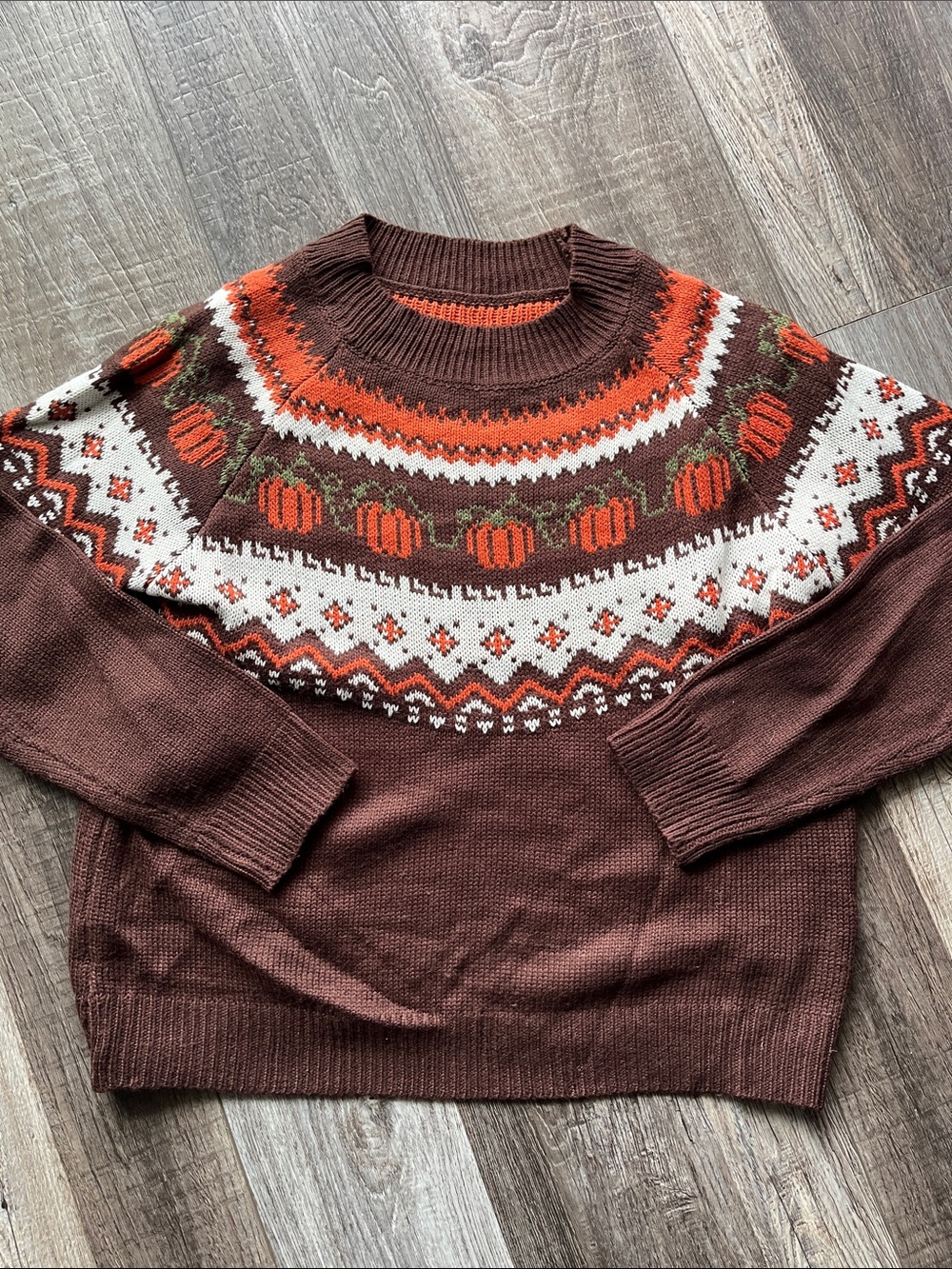 SHEIN | Pumpkin Knit Sweater